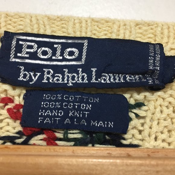 VINTAGE POLO by RALPH LAUREN KNITTED SWEATERS SIZE L - Picture 8 of 8